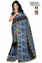 Women Georgette Saree With Border Blouse piece