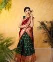 Devsena Pure Silk Zari Weaving South Indian Lehenga  thumb 4