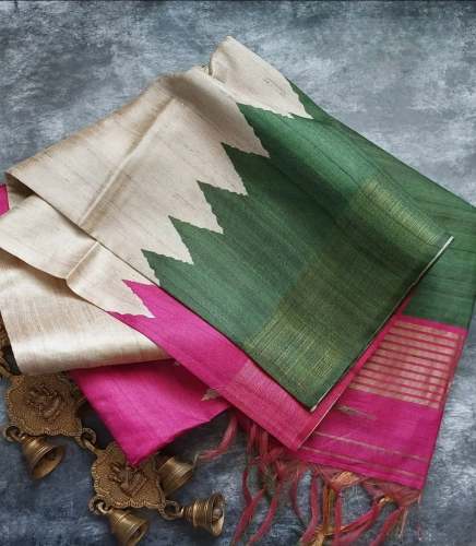 Latest Soft Tussar Silk Saree by Ethereal Vastralay