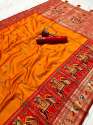 PURE SOFT KANCHIVRAM PATOLA PETHANI SILK SAREE thumb 14