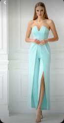 Light Green Strapless V-Neck Jumpsuit For Ladies 