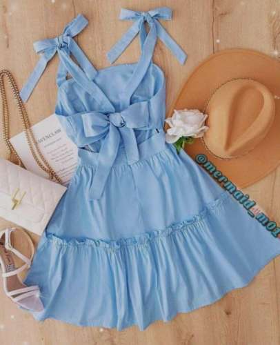 Party Wear Shoulder Tie Ruffle One Pices Dress  by Raika Fashion