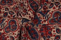 44 Inches Ajrakh Cotton Print Fabric 