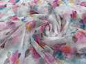 Floral Digital Print Organza Fabric 