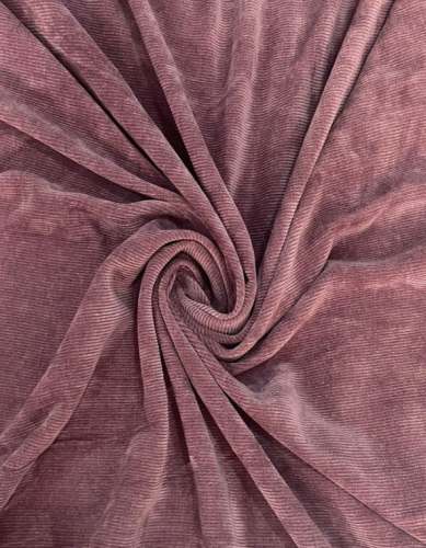 Solid Pleated Corduroy Fabric  by The Design Cart