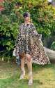Women Brown Color Digitally Printed Kaftan dress  thumb 3