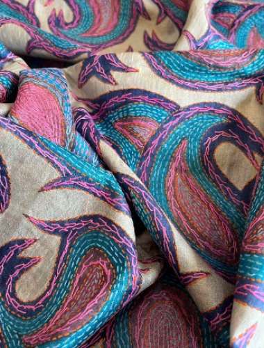 Pure Tussar Silk Handwoven Dress Material by Swadesh Creations