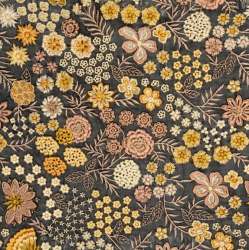 Heavy Black Georgette Embroidery Fabric