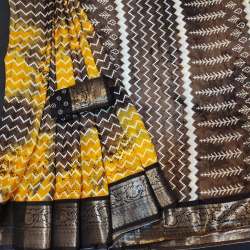 Dola Silk Kalamkari Special Jacquard Saree