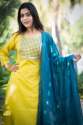 LEMON TEA Kurti Pant with Dupatta Set  thumb 2