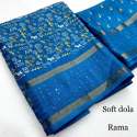 New Launched Soft Dola Silk Slub Saree  thumb 2