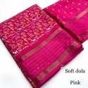 New Launched Soft Dola Silk Slub Saree  thumb 3