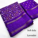 New Launched Soft Dola Silk Slub Saree  thumb 4