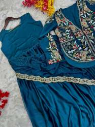 Presenting By New Party Wear designer gown With koti and Dupatta