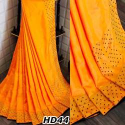 Sana Silk Hot Fix Stone Work Saree 