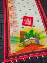 Traditional Pongal Special Linen Digital Printed Saree  thumb 7