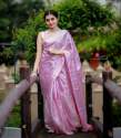 Trendy Soft Lichi Silk Saree by Rameshwar Fashion thumb 2