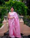 Trendy Soft Lichi Silk Saree by Rameshwar Fashion thumb 4