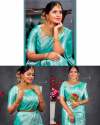 Trendy Soft Lichi Silk Saree by Rameshwar Fashion thumb 5