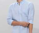 Sky Blue Men Linen Shirts thumb 1