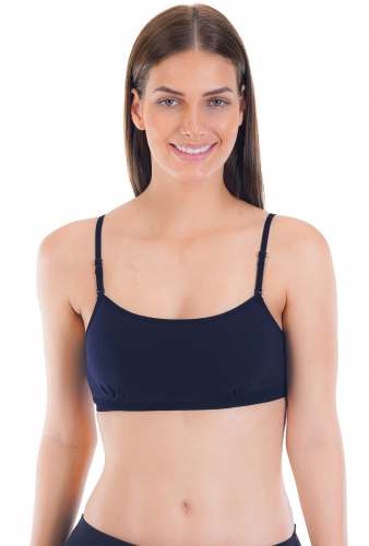 SONA Sport Bra 018 Women's Cotton T-Shirt Seamless Non Padded Sports Bra by PN Export