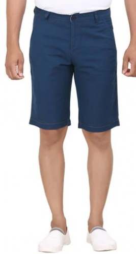 KING and I Blue Linen Shorts