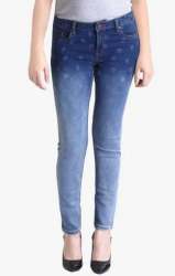 Ladies Denim Solid Jeans