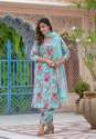 Designer Cotton 60*60 Floral Afghani Suit thumb 5