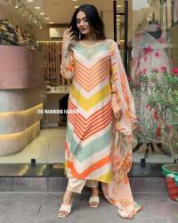 Mehera Chinon Colorful Suit Set by Murti Trends