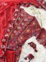 Pretty Pure Cotton Red Hand Work Suit  thumb 11