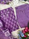 Purple Floral Afghani Suit set thumb 7