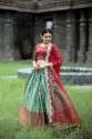 Wedding Wear Kanjivaram pattu silk Lehenga Choli thumb 5
