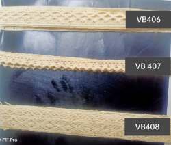 Cotton Crochet Greige Crosia Laces