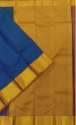 Blue Handloom Kanjeevaram Light-weight Silk Saree