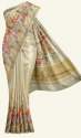 Cream Maheshwari Digital Printed Silk Cotton Saree thumb 1