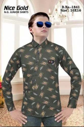 Kids Cotton Printed Shirt For Boys