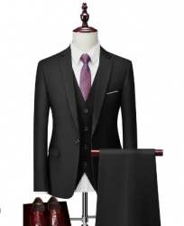 Men Black Party Wear Suits