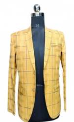 Men Yellow Blazer