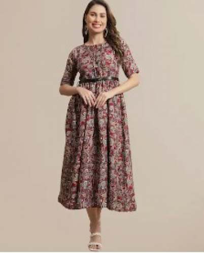 Ladies Floral Printed One Piece Dress by Style Republic