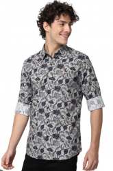 Men Black Printed Shirts