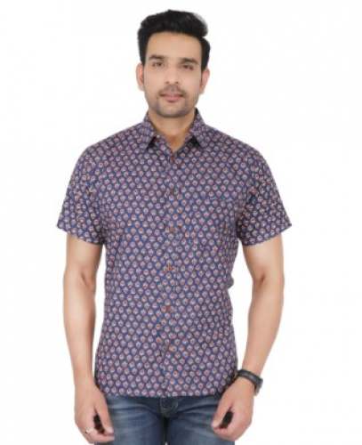 Men Half Sleeve Printed Shirt by Hi Fashion
