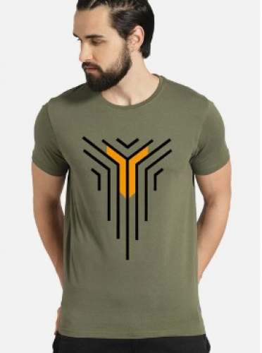 Gents Printed Round Neck T-shirt