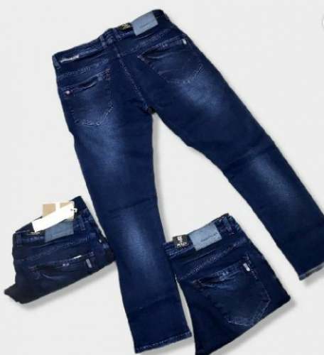 Mens Denim Dark Blue Jeans by Chandamama