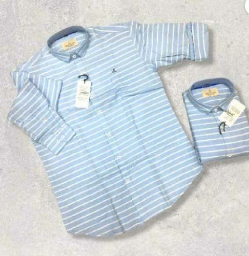 New Collection Mens Sky Blue Lining Cotton Shirt