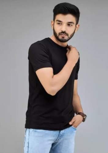 Men Black Plan T-shirts by Harsh Fashion