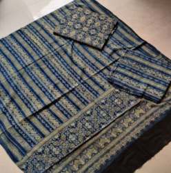 Festive Wear Ajrakh Cotton Unstitched Dress Material 
