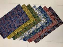 Block Printed Cotton Ajrakh Fabric 