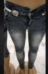 Denim Black Jeans For Ladies