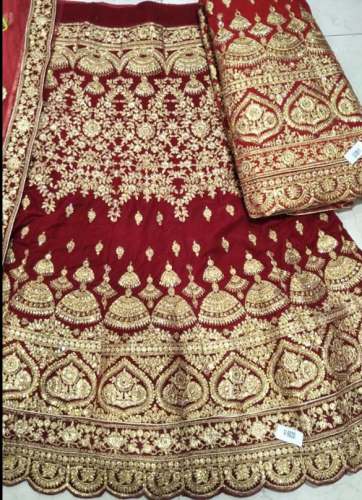 Maroon Bridal Lehenga For Women