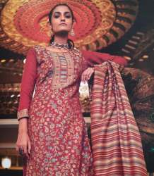 Chiffon Printed Ready Made Suit For Women